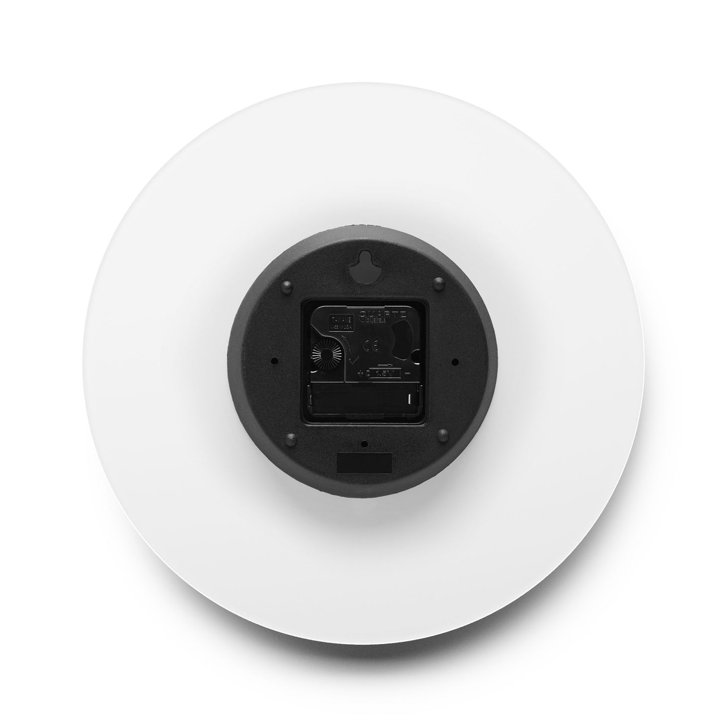 emevoli | Acrylic Wall Clock | Orange with Black Logo