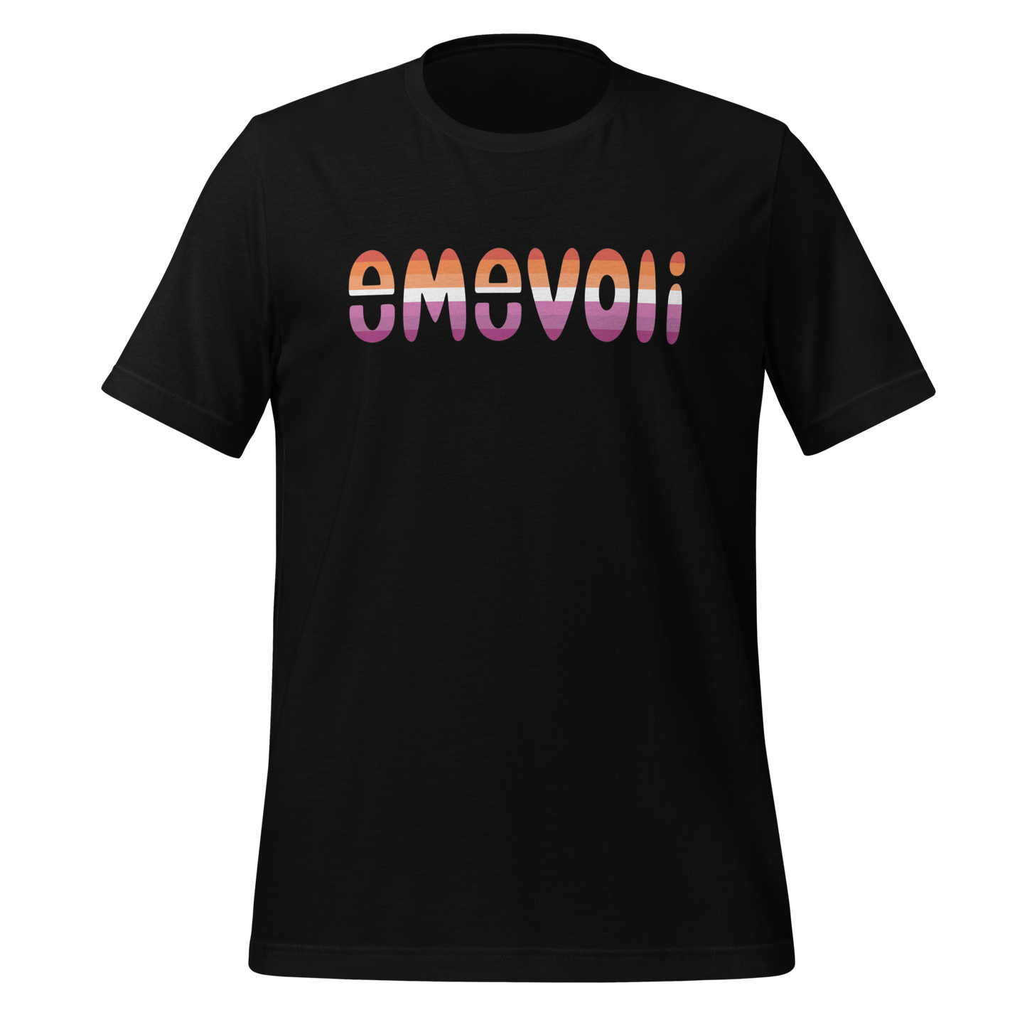 emevoli | Lesbian Flag Colors | Unisex t-shirt