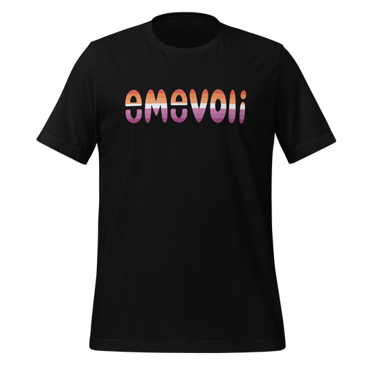 emevoli | Lesbian Flag Colors | Unisex t-shirt