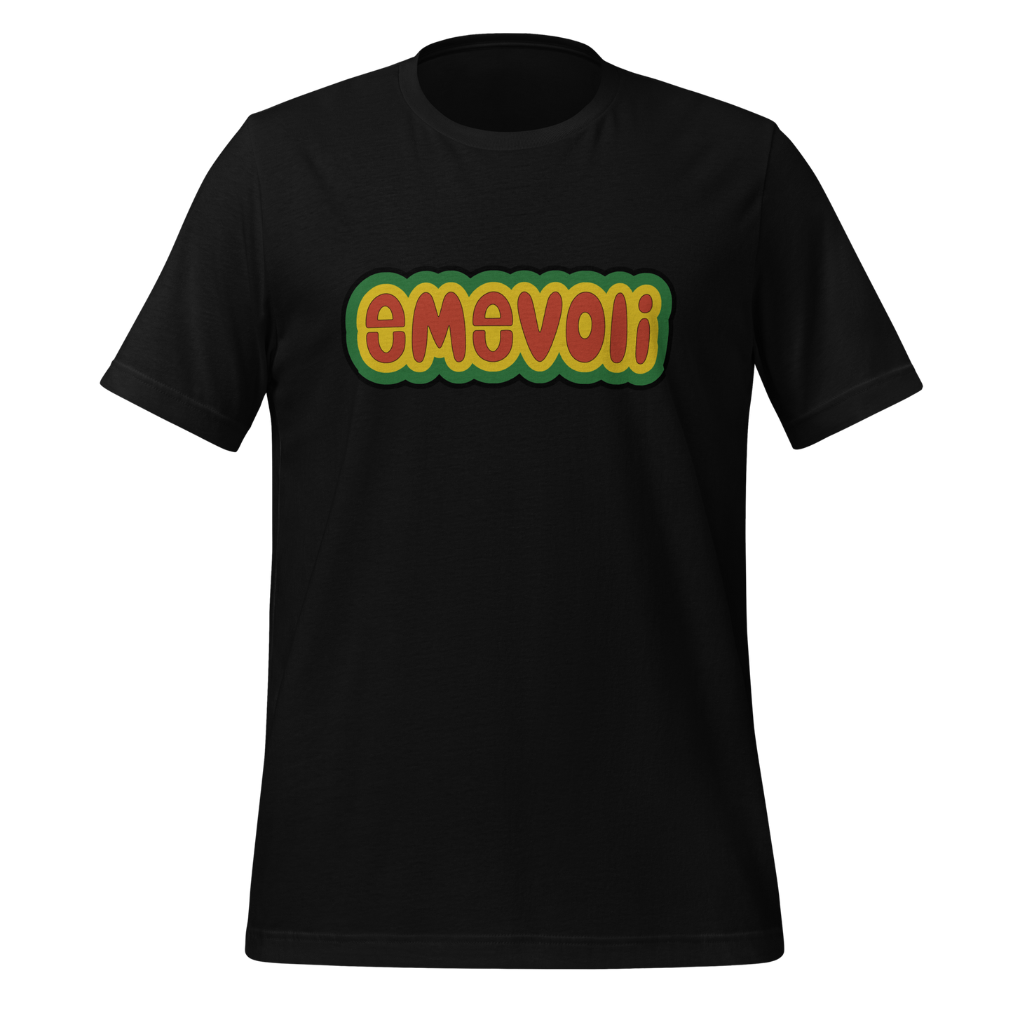 emevoli | Juneteenth Colors | Bubble Letters | Unisex t-shirt