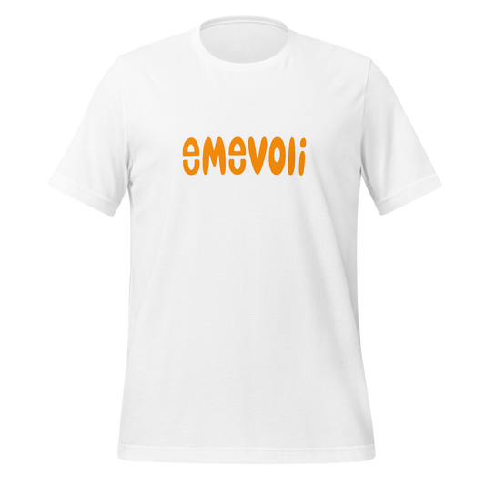 emevoli | Orange Text | Adult Unisex T-Shirt