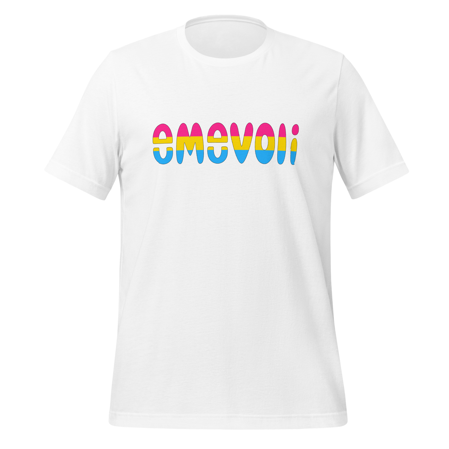 emevoli | Pansexual Flag Colors | Unisex t-shirt